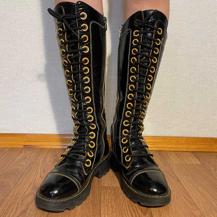 Сапоги зимние высокие