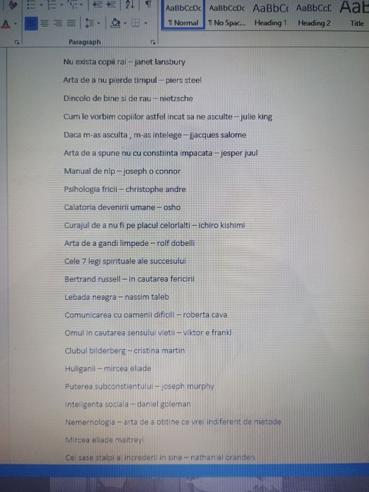 Cărți dezvoltare personala