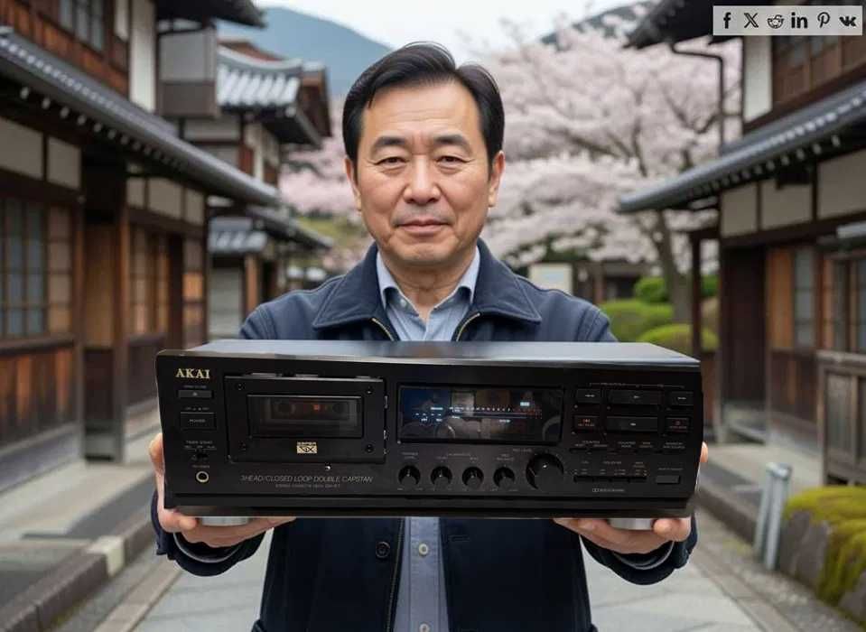 «Technics SL—PG440A», деки «AKAI GX—67B», «Technics RS—AZ7», колонки