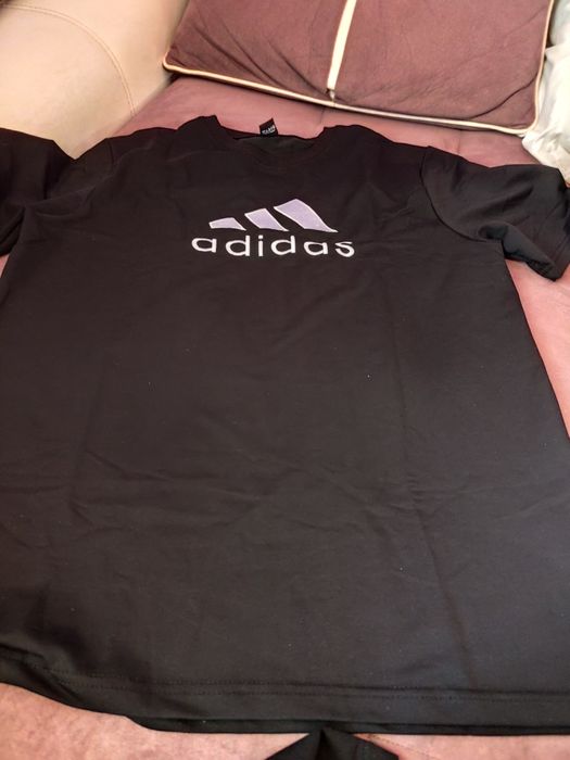 Мъжки летен комплект Адидас  черен