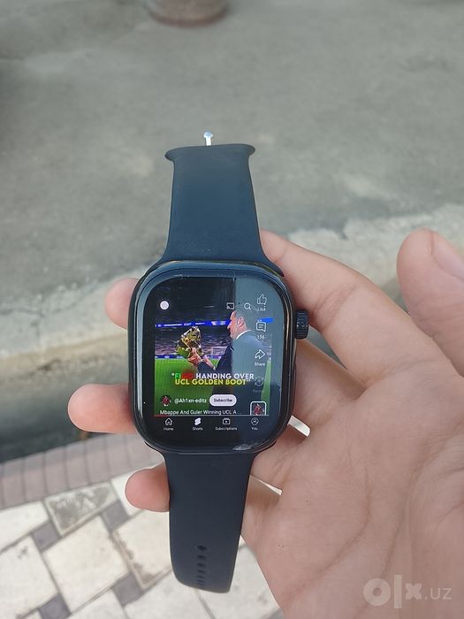 Sim kartali smart watch xolati ideal karobkasi yoqolgan 64 GB soat