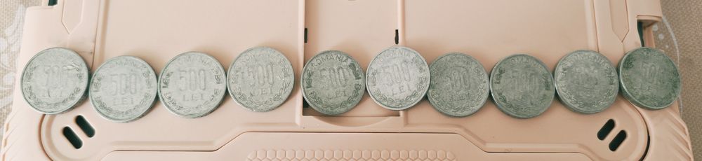 Moneda 500 lei,10 bucăți