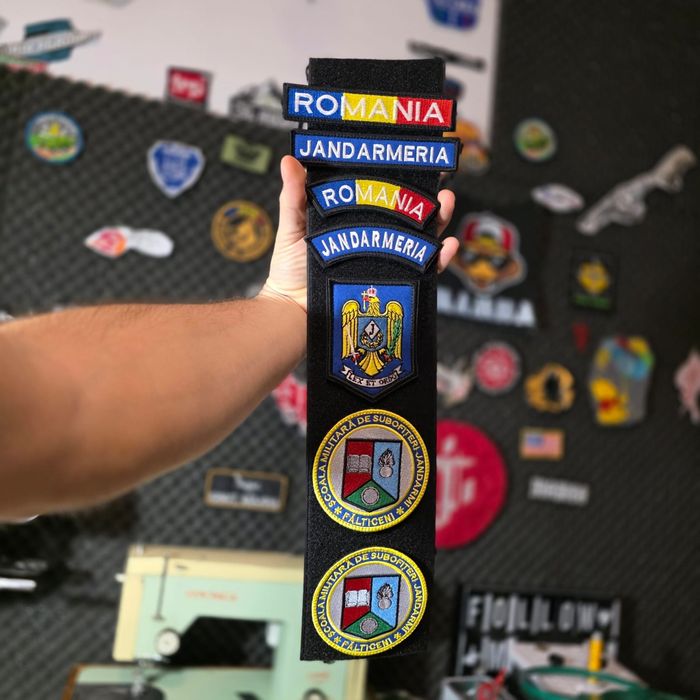 Patch-uri, embleme,personalizare prin broderie la comandă (velcro)
