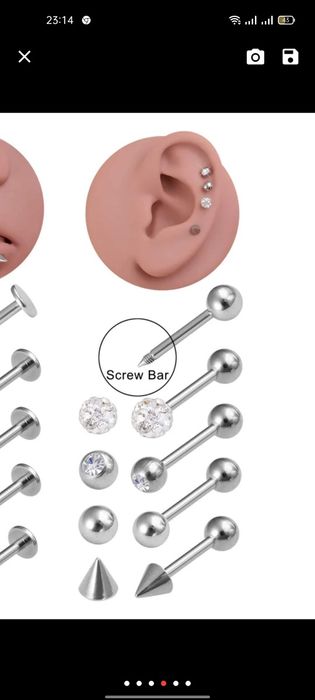 Kit piercing-uri buza sau ureche