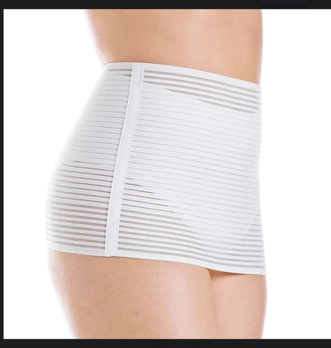Centura postnatală abdominală reglabilă Chicco albă, mărimea S