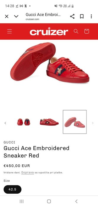 Gucci Bee Red 43