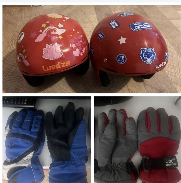 Casti ski wedze  46/52 si 52/55 si manusi