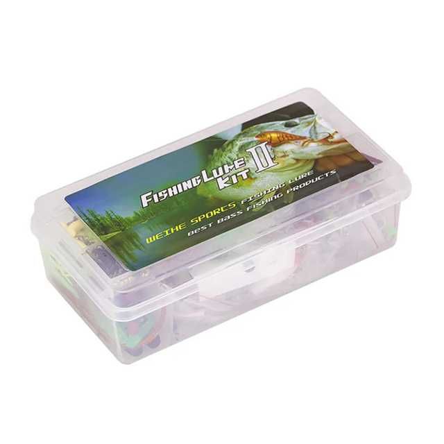 Риболовен комплект 300 части, примамка блесна воблер червей кукички