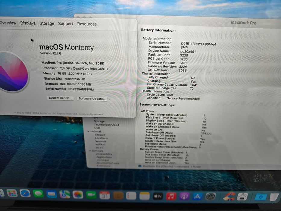 MacBook Pro Retina 15" ** Mid-2015 ** 16 GB RAM ** 1TB SSD ** A1398