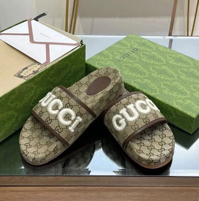 Papuci Gucci Angelina Maxi GG