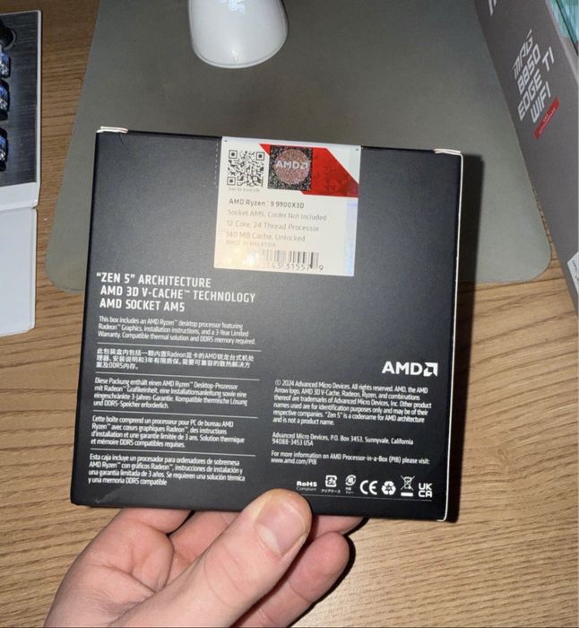 Procesor AMD Ryzen 9 9900X3D 4.4GHz, 128MB, 120W, AM5 (Box) Sigilat