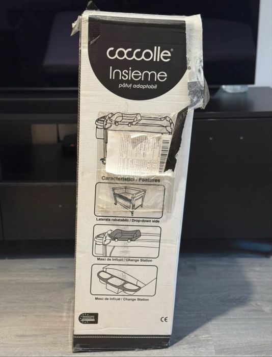 Pat pliabil cosleeper Coccolle Insieme ca NOU+ Bonus