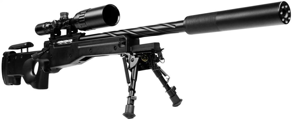 Cel mai mic pret! 5joules pusca Sniper Airsoft L96 cu luneta NOW