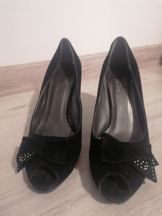 Pantofi dama eleganti din catifea, piele interior, Impecabili, mar 37