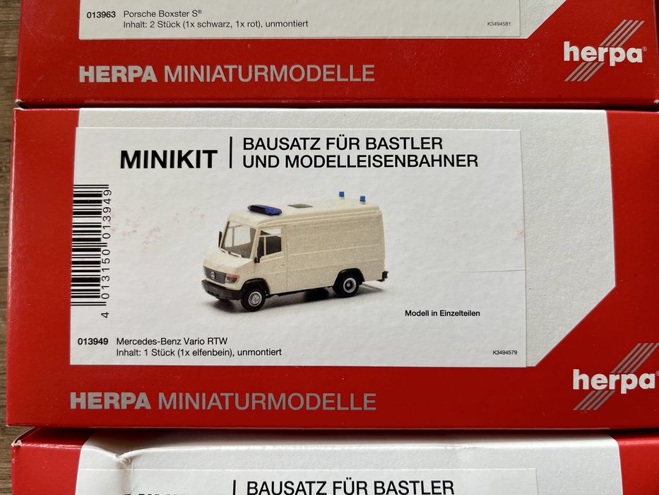 Херпа Миникит мащаб 1/87 различни модели