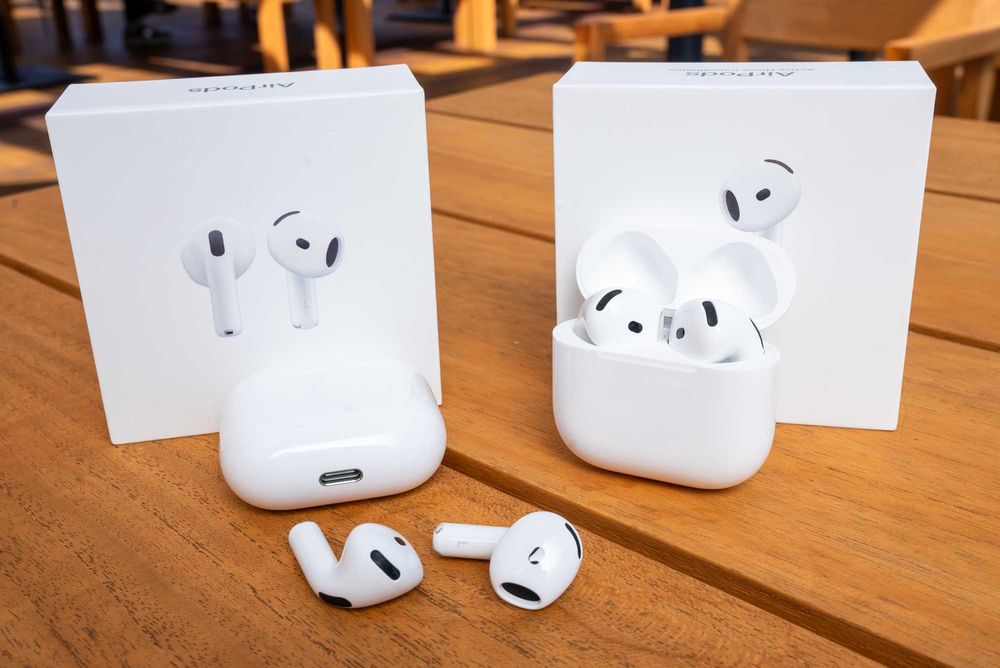 True wireless слушалки Airpods 4 gen. Безжични слушалки , бял