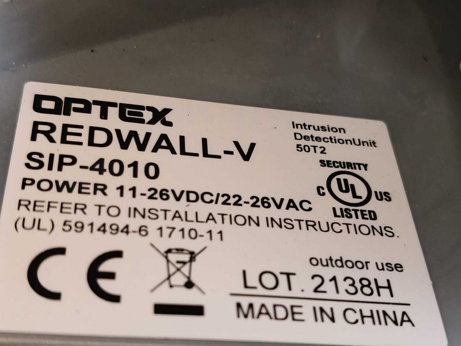 Detector de miscare exterior dual PIR Optex REDWALL-V SIP-4010