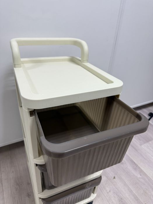 Пластиковая этажерка комод