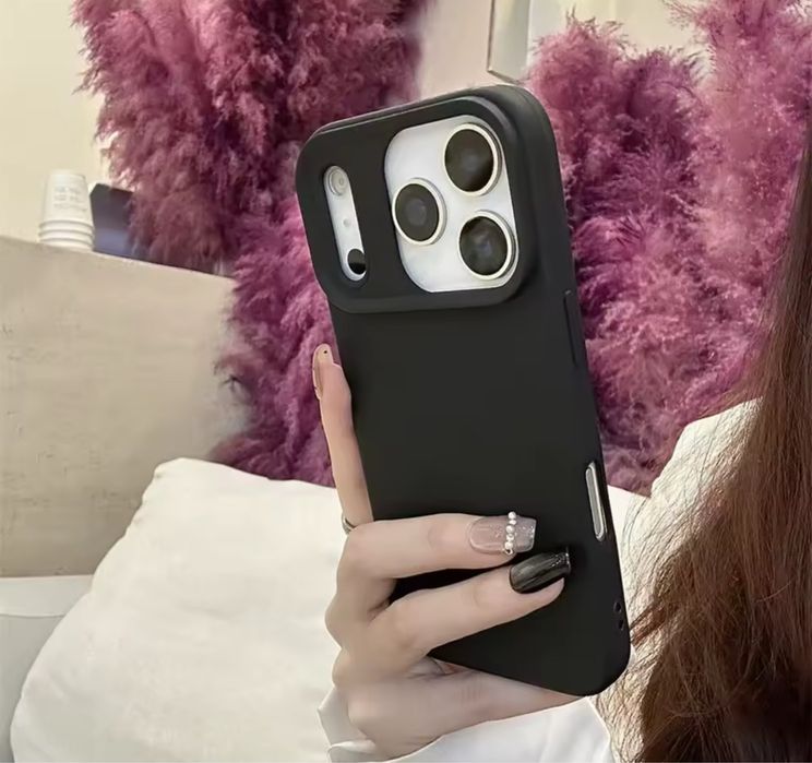 Iphone 13/14/15/16E/17 PRO MAX PLUS AIR Husa Silicon Transparenta Neag