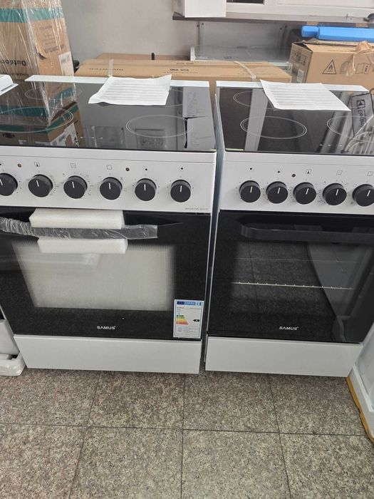 Aragaz Nou resigilat Samus SM568VME White, Full electric