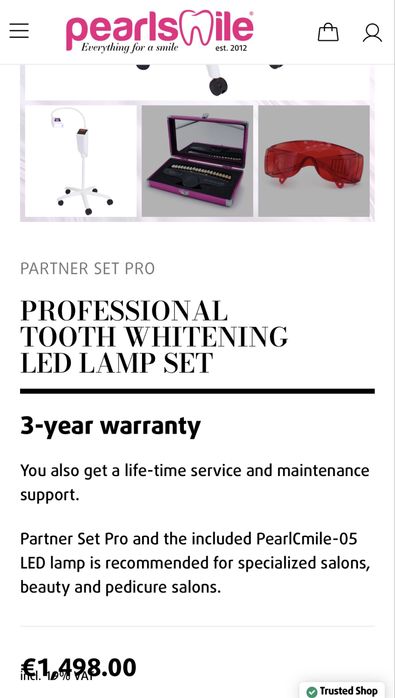 set profesional pentru albire dentara cosmetica