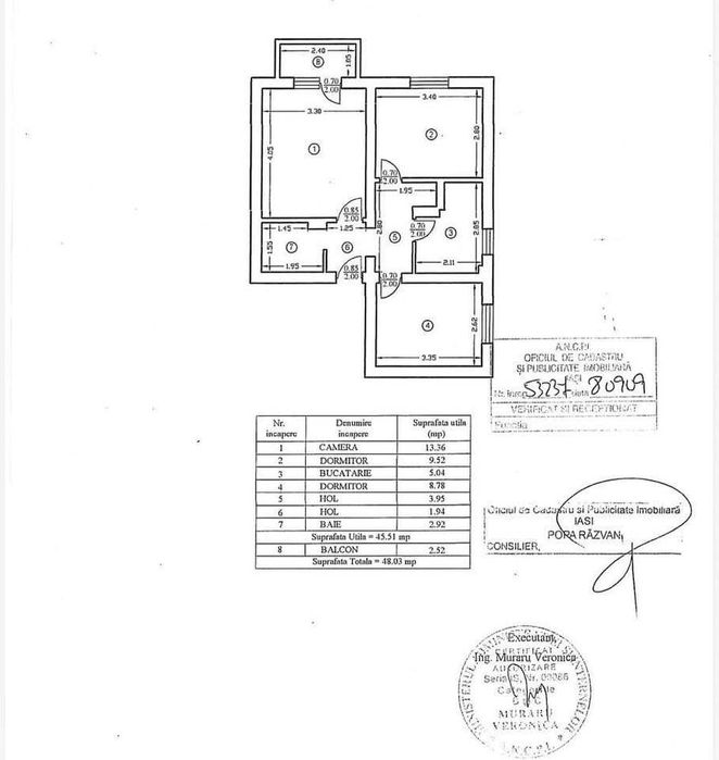 apartament de vanzare 3 camere