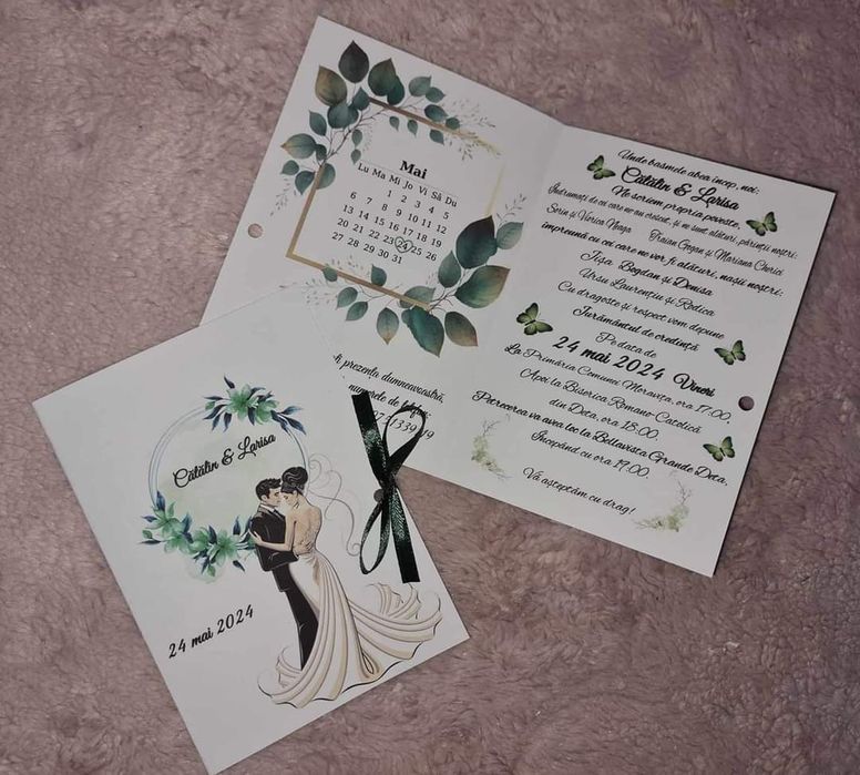 Invitatii si plicuri nunta, botez!