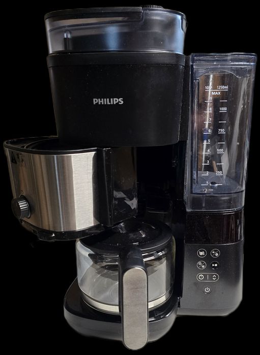 Cafetiera PHILIPS HD7900/50 All-in-1Brew HD7900/50, 1.25l, 1000W, 10 cesti, negru-argintiu