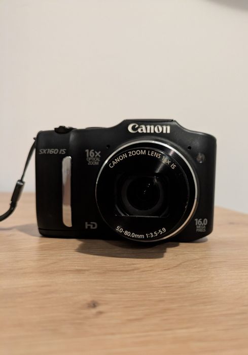 Canon SX160 IS - Дигитален Фотоапарат КАТО НОВ! Пълен Комплект