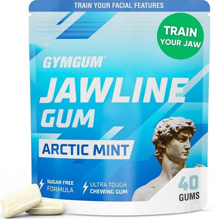 GYMGUM Jawline Gum Arctic Mint 40 шт — жёсткая жвачка