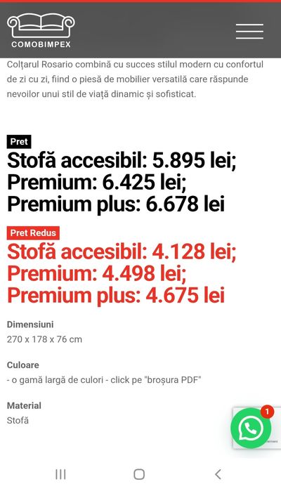 Coltar extensibil Rosario, crem/burgundy