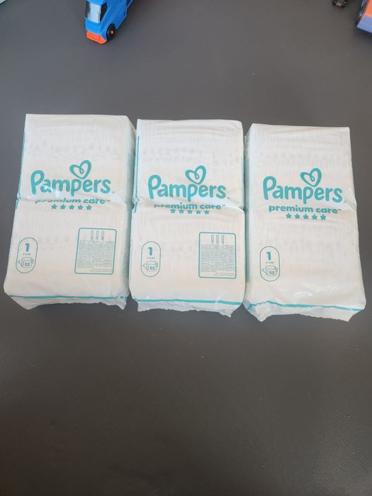 Set 3 pachete Pampers premium care Marimea 1