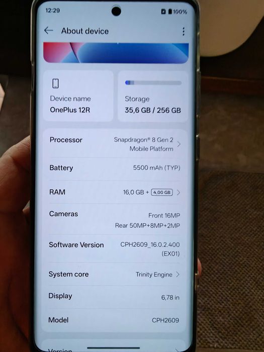 Oneplus 12R 5G 256gb