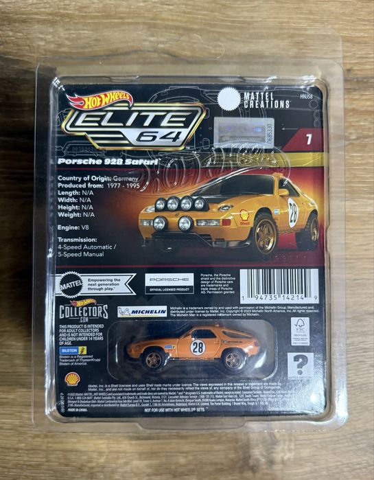 Hot Wheels Elite 64 – Porsche 928 Safari