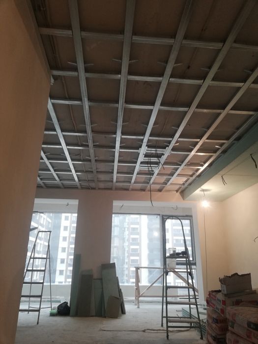 Монтаж гипсокартона