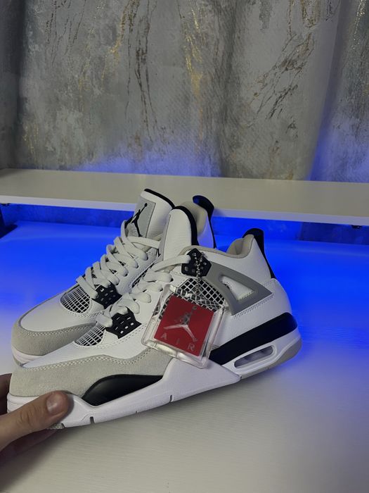 Nike Air Jordan 4-Military Black-VERIFICARE COLET