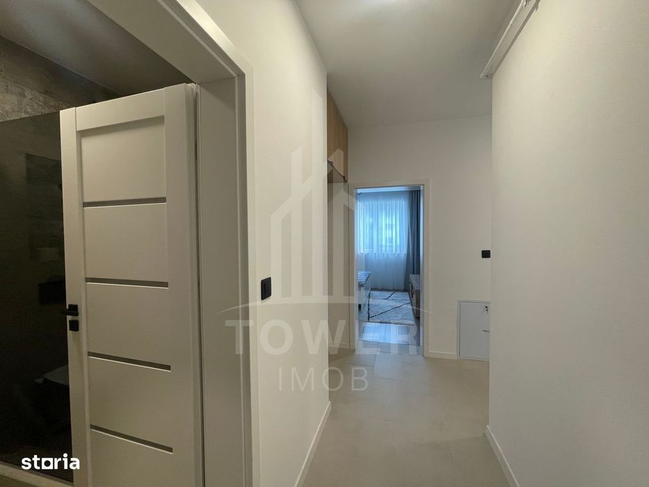 Apartament 2 camere decomandat,et 1-55mp,mobilat,6mp balcon,zona Brana