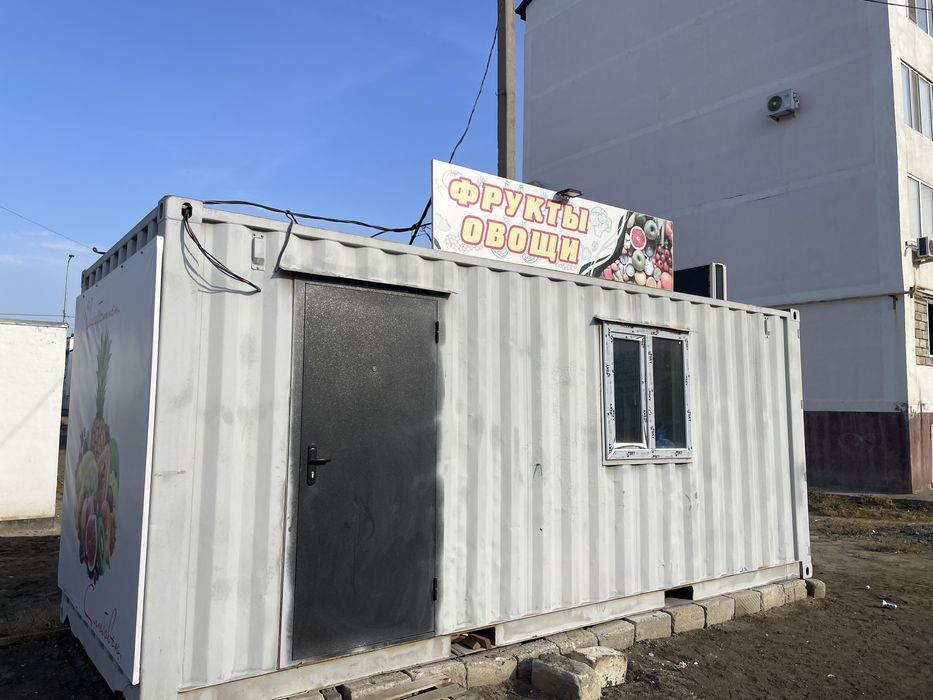 Утеплённый 6 м контейнер под овощной магазин