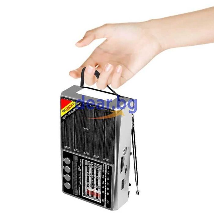 Портативно радио JOC H10BT- Bluetooth, FM, МP3 плеър, USB, SD, Фенер
