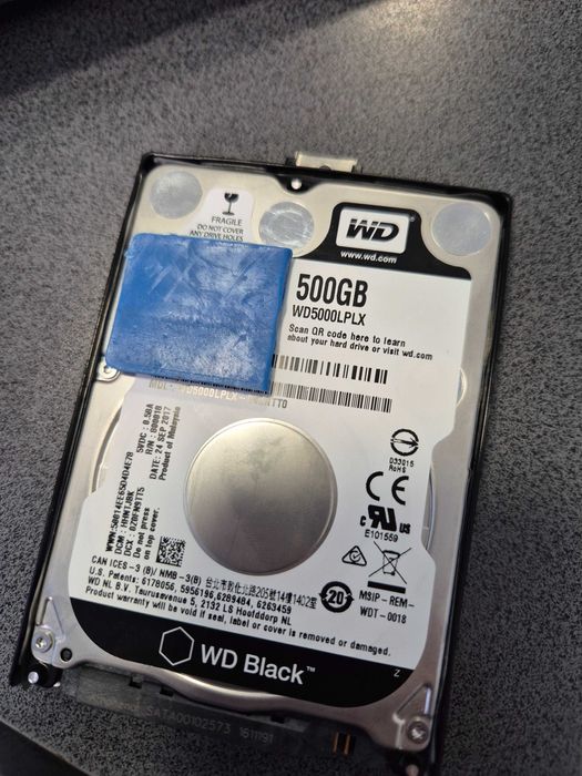 HDD Laptop WD Black WD5000LPLX 500GB, 7200rpm, 32MB, SATA 3