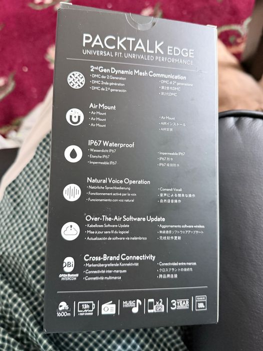Cardo Packtalk Edge Duo – Sigilat / Nou în cutie (Pachet dublu 2 unități)
