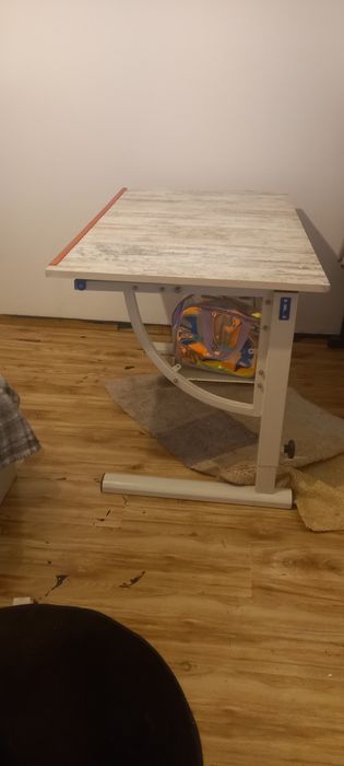 Birou arhitectura din fier și lemn foarte rezistent dimensiuni 117cm/68cm. Rabatabil