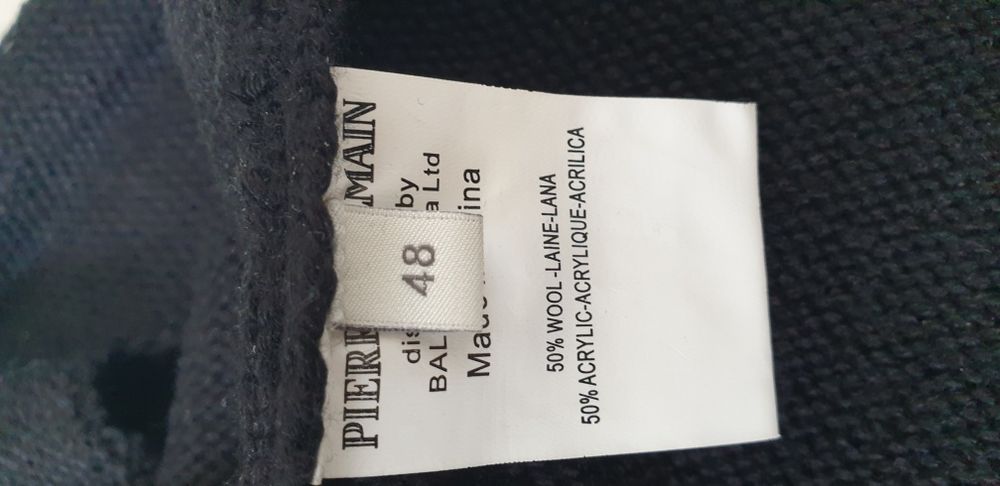 Pierre BALMAIN Wool Mens Size 48 - M  ОРИГИНАЛ! Мъжки Пуловер!