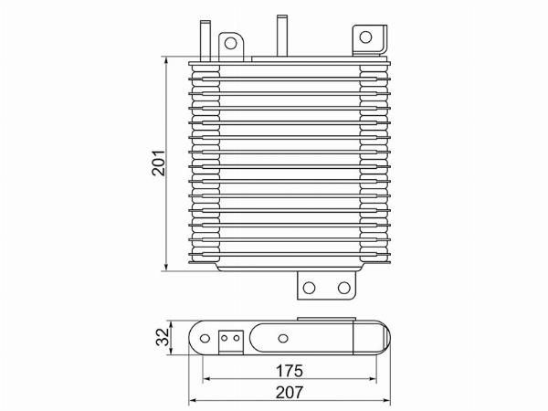 Радиатор АКПП  Mitsubishi Outlander