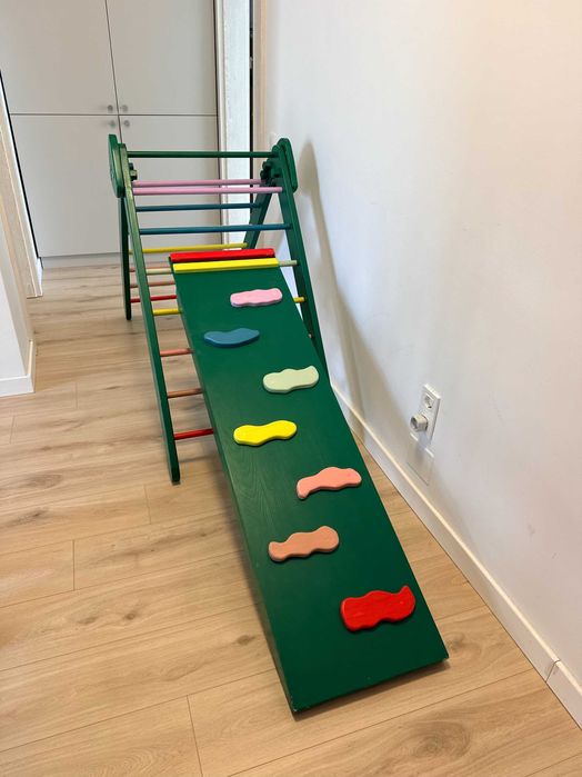 Set de cățărat Pikler XL – 5 în 1 din lemn masiv - stare foarte bună