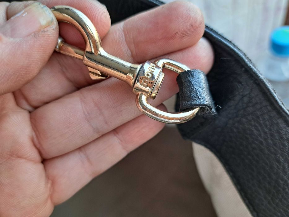 дамска чанта,черна кожена торба Gucci-естествена кожа,гучи