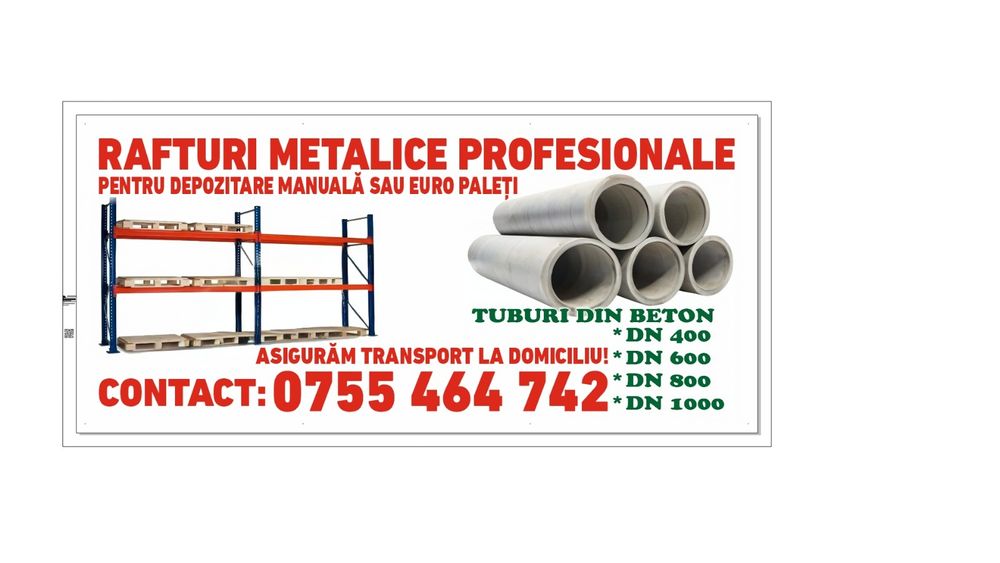 Rafturi metalice profesionale depozitare europaleti sau manual