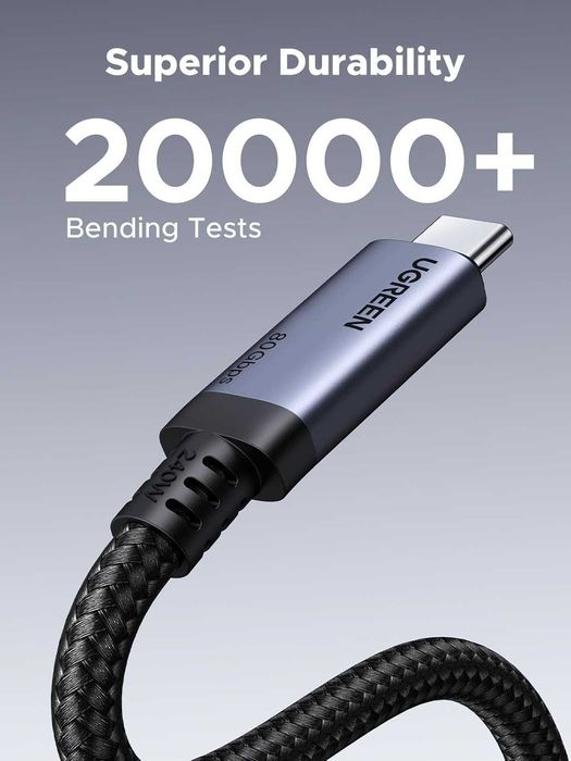 Кабель Ugreen USB4 Gen4 Thunderbolt Type-c  80Гбит 16K60Hz PD 240W