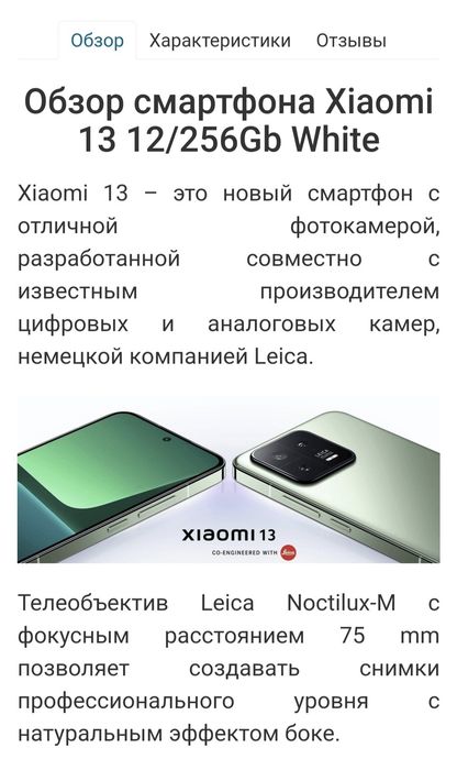 Xiaomi 13 12/256.