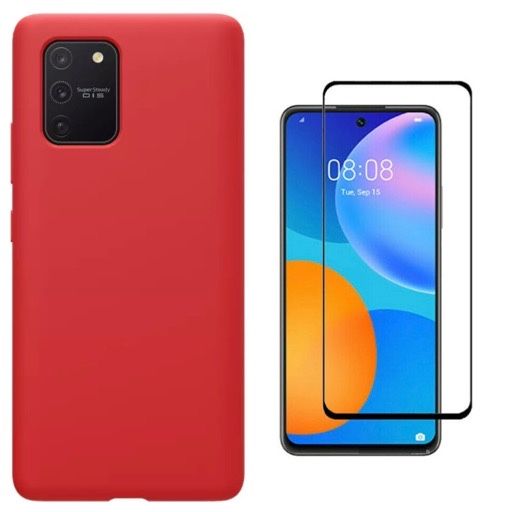 Husa Silicon Int Catifea + Folie Sticla Samsung S20/S21/S23/S24/S25 FE